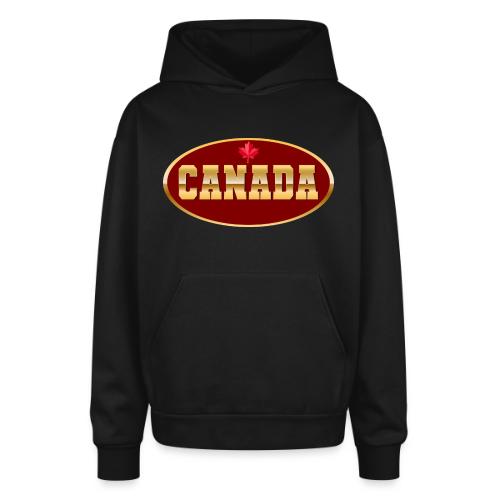 Canada in golden letters - Oversized Hooded Sweatshirt