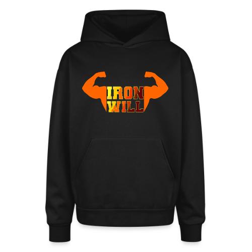 Bodybuilding: Iron Will Power - Oversized Hooded Sweatshirt
