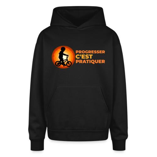 On the Move Towards Progress - Oversized Hooded Sweatshirt