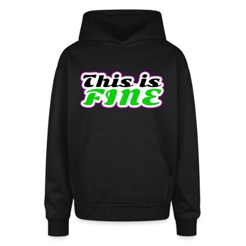 This Is Fine Balance - Oversized Hooded Sweatshirt