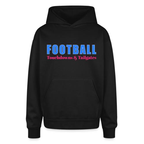 Football Touchdowns & Tailgates Design - Oversized Hooded Sweatshirt