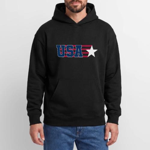 Star Stripe USA - Oversized Hooded Sweatshirt