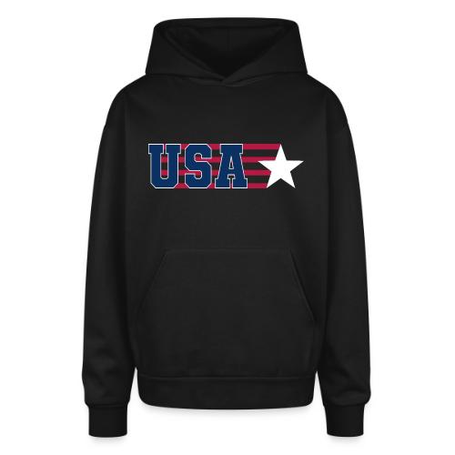 Star Stripe USA - Oversized Hooded Sweatshirt