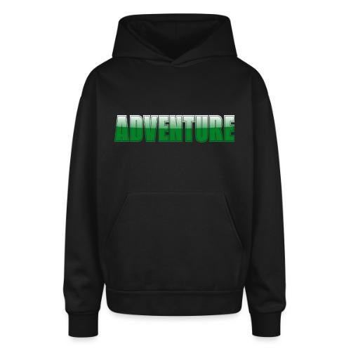 Adventure Typography Design for Apparel - Oversized Hooded Sweatshirt