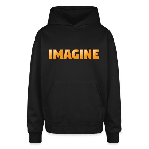 Imagine Word Art – Creative Gradient Design - Oversized Hooded Sweatshirt