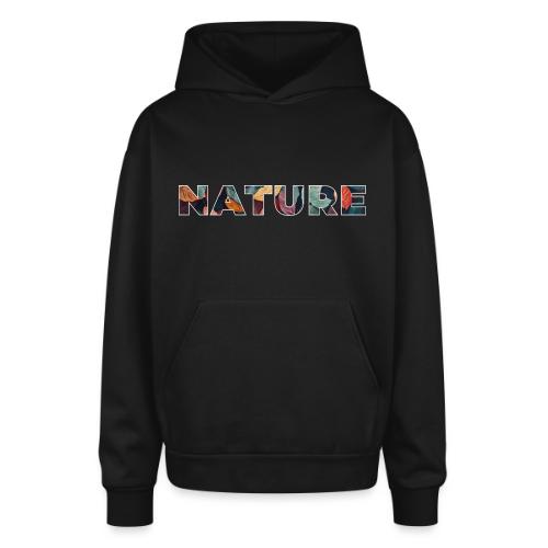 Nature in Every Letter - Oversized Hooded Sweatshirt