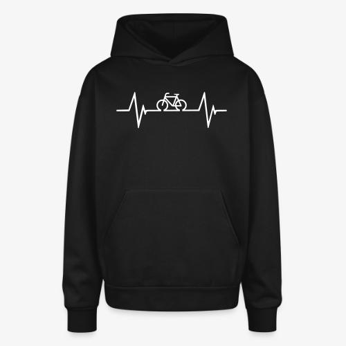 Bicycle Hearbeat - Oversized Hooded Sweatshirt