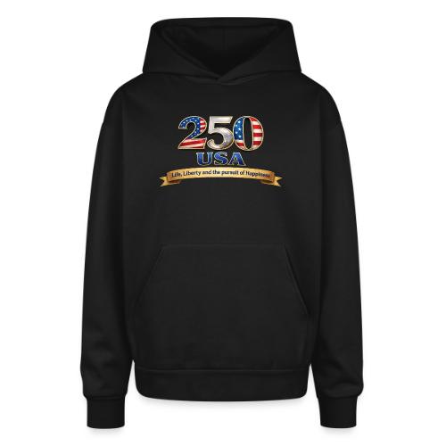 250 USA Liberty Banner - Oversized Hooded Sweatshirt