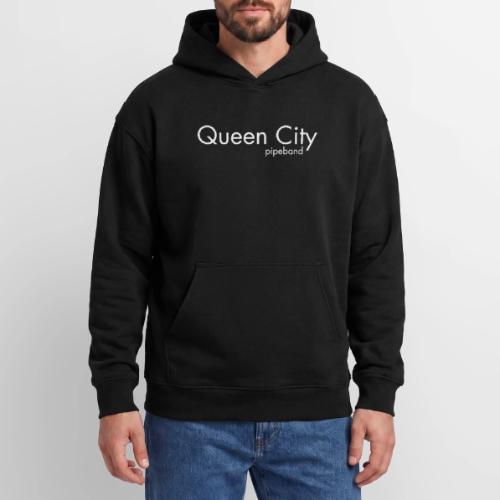 Queen City white - Oversized Hooded Sweatshirt