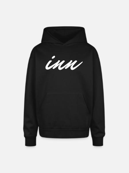 T-shirts Design LOGO"inn" - Oversized Hooded Sweatshirt - black