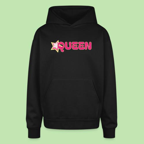 queen high resolution logo transparent 1 - Oversized Hooded Sweatshirt