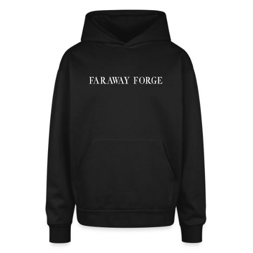 Faraway Forge words - Oversized Hooded Sweatshirt