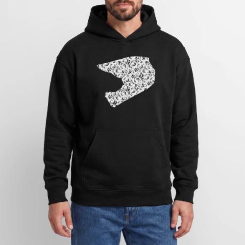 Floral Helmet - Oversized Hooded Sweatshirt
