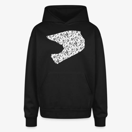 Floral Helmet - Oversized Hooded Sweatshirt