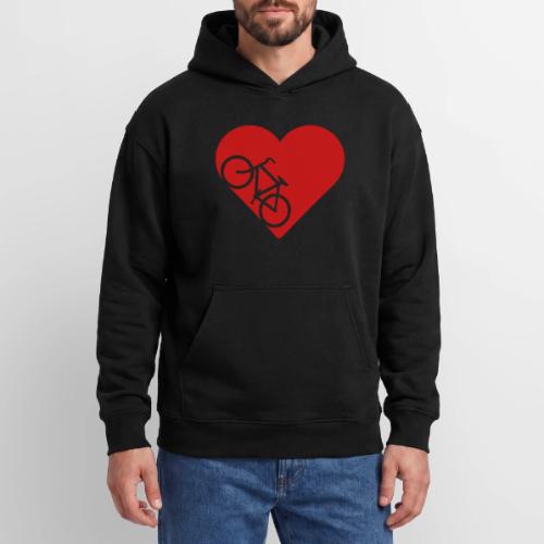 Bike in heart - Oversized Hooded Sweatshirt