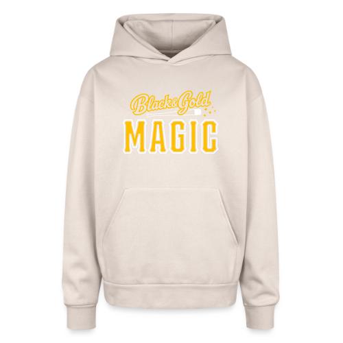 Black & Gold Magic - Oversized Hooded Sweatshirt