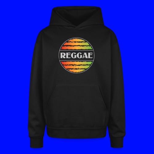 Reggae celebration vibrant rasta music design - Oversized Hooded Sweatshirt