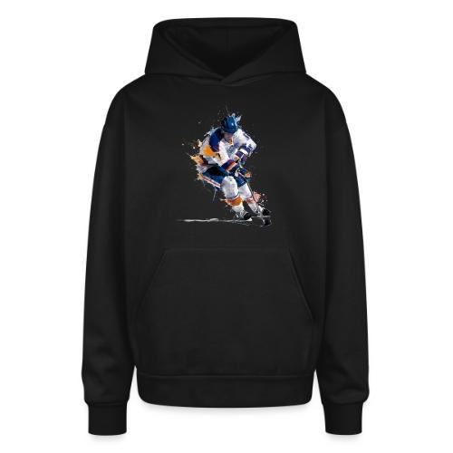 Hockey: Icy Streaks - Oversized Hooded Sweatshirt