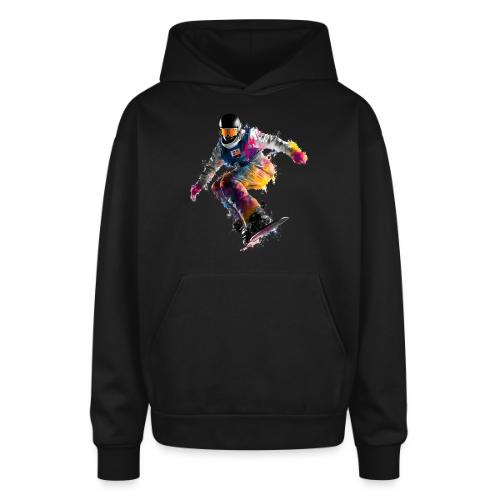 Snowboarding: Frozen Palette - Oversized Hooded Sweatshirt