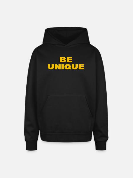 Be unique - Oversized Hooded Sweatshirt - black