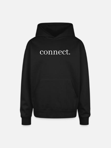 connect - Oversized Hooded Sweatshirt - black