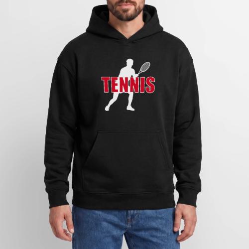 Red Court Tennis - Oversized Hooded Sweatshirt