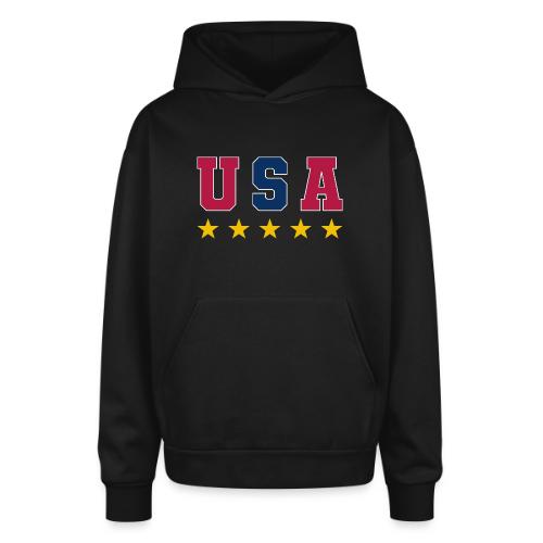USA Varsity Stars - Oversized Hooded Sweatshirt
