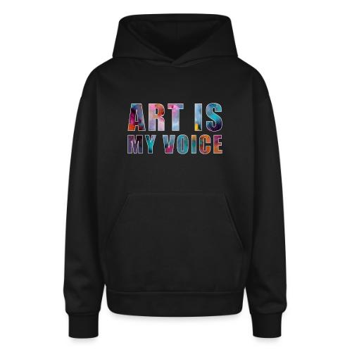 Art Is My Voice - Oversized Hooded Sweatshirt