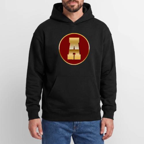 Letter A – Capital Varsity Alphabet Monogram - Oversized Hooded Sweatshirt
