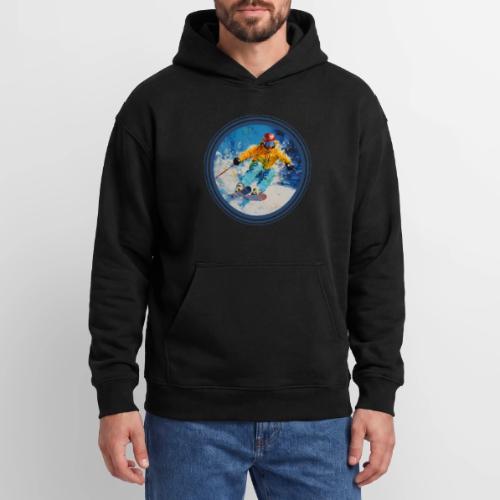 Born for Skiing - Oversized Hooded Sweatshirt