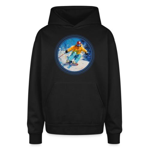 Born for Skiing - Oversized Hooded Sweatshirt