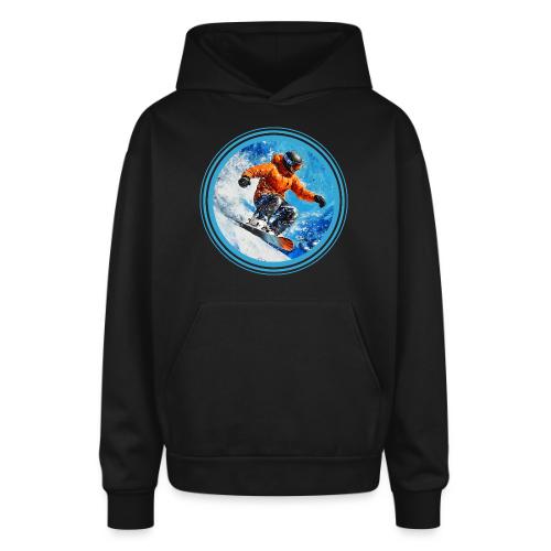 Snowboarding Motion - Oversized Hooded Sweatshirt