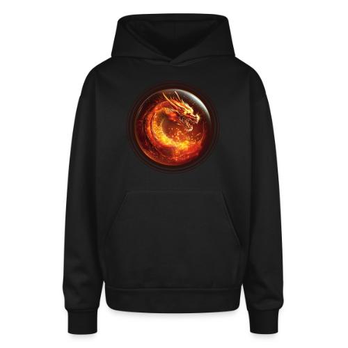 Shadow Dragon Rise - Oversized Hooded Sweatshirt