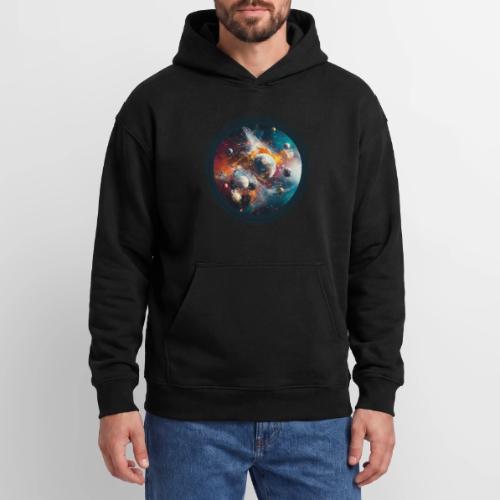 Planets in Acrylic Dreams - Oversized Hooded Sweatshirt