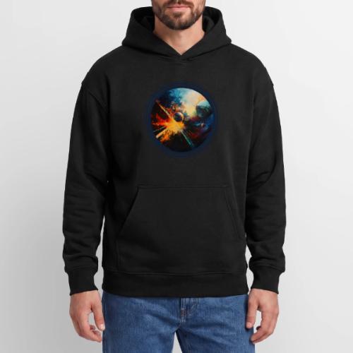 Planets in Turmoil - Oversized Hooded Sweatshirt