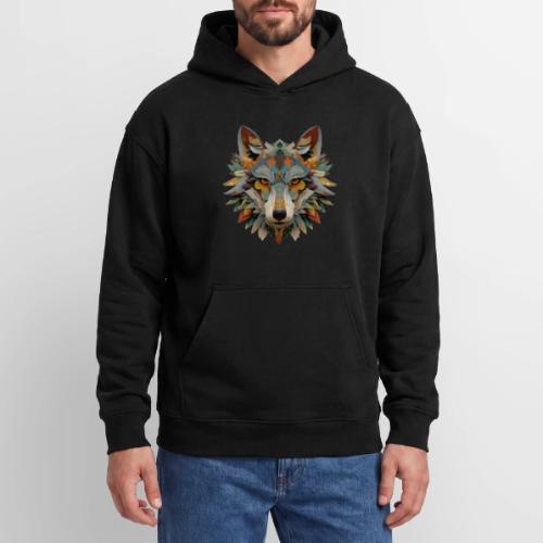 Spectrum Wolf Vision - Oversized Hooded Sweatshirt