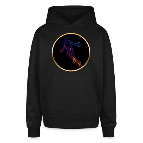 Basketball: Neon Jump Shot - Oversized Hooded Sweatshirt