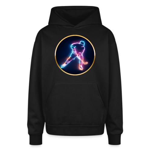 Golden Neon Hockey - Oversized Hooded Sweatshirt