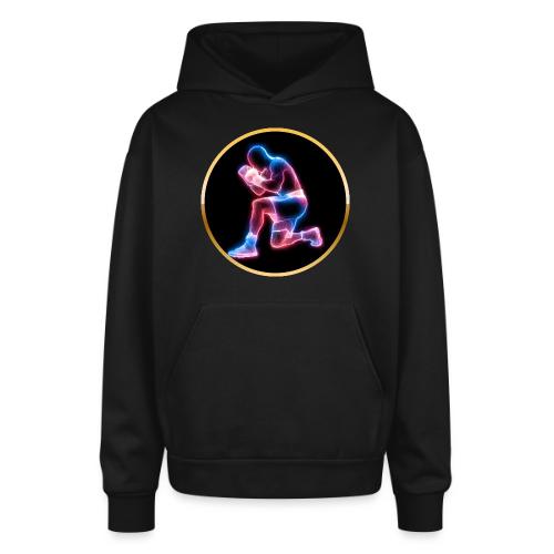 Neon Boxing Focus - Oversized Hooded Sweatshirt