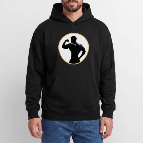 Bodybuilder: Classic Flex Emblem - Oversized Hooded Sweatshirt