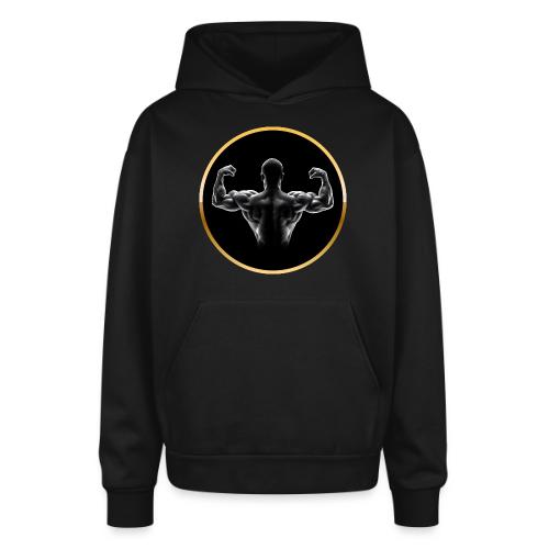 Bodybuilding: Golden Back Power - Oversized Hooded Sweatshirt