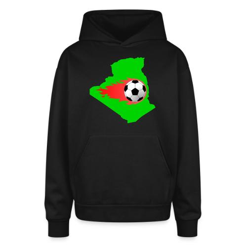 Algerian Football Fire - Oversized Hooded Sweatshirt