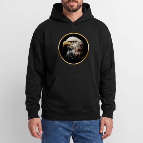 America: Golden Freedom Crest - Oversized Hooded Sweatshirt