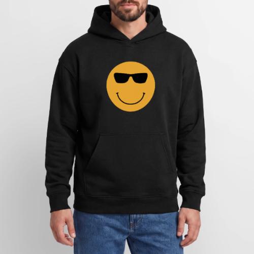 Orange Face with Sunglasses - Oversized Hooded Sweatshirt