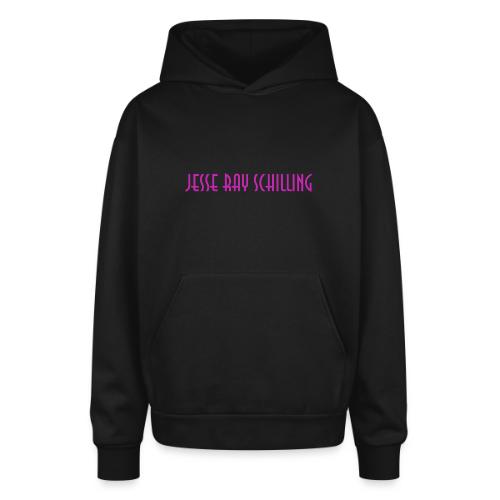 jesse ray schilling text logo - Oversized Hooded Sweatshirt