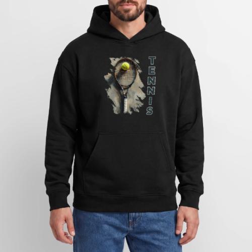 Tennis Power Play - Oversized Hooded Sweatshirt