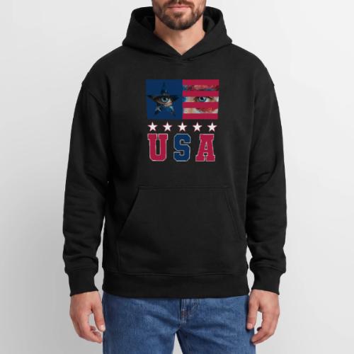 Stars and Vision USA - Oversized Hooded Sweatshirt