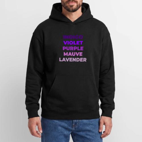 Shades of Purple - Oversized Hooded Sweatshirt