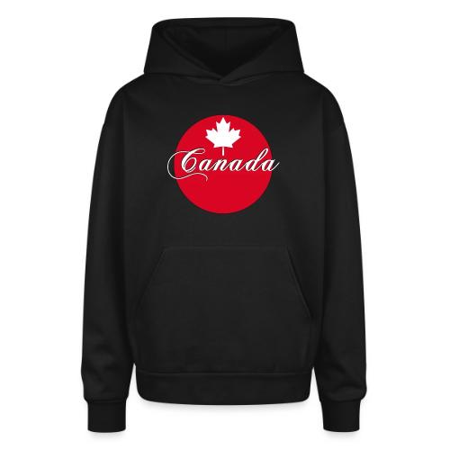 Canada in red and white - Oversized Hooded Sweatshirt