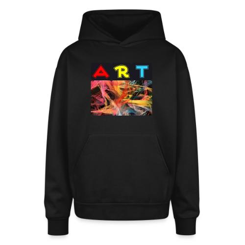 Chaotic Threads of Art - Oversized Hooded Sweatshirt